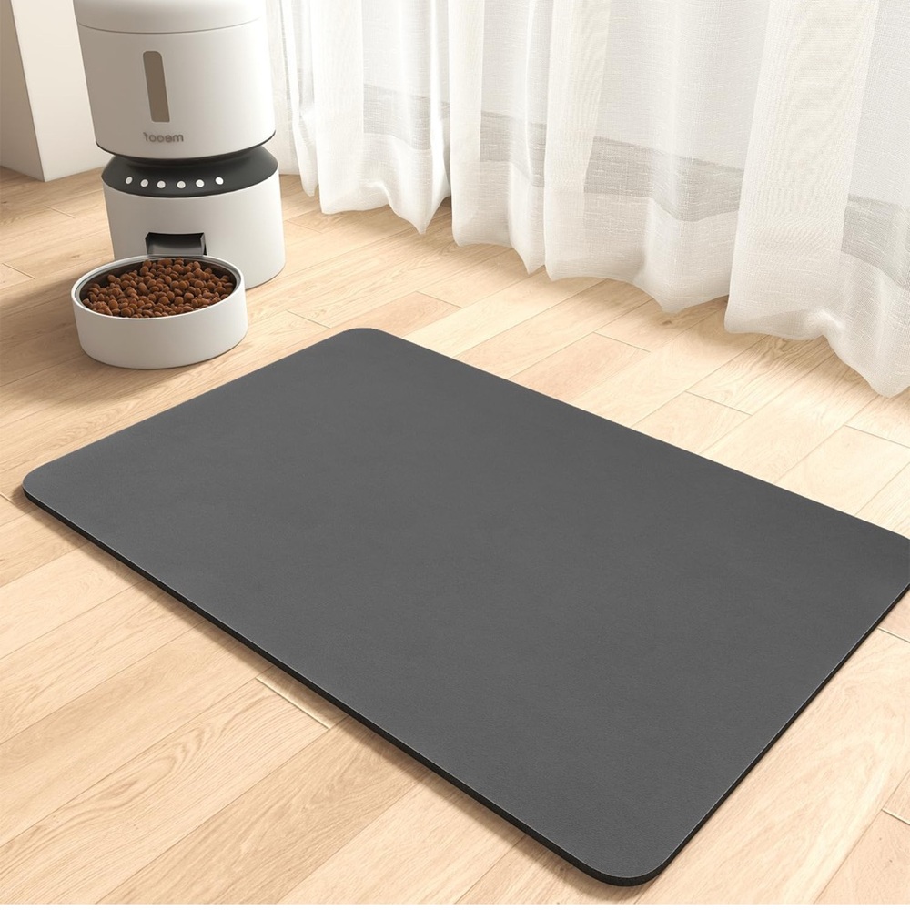 Gray Pet Feeding Mat